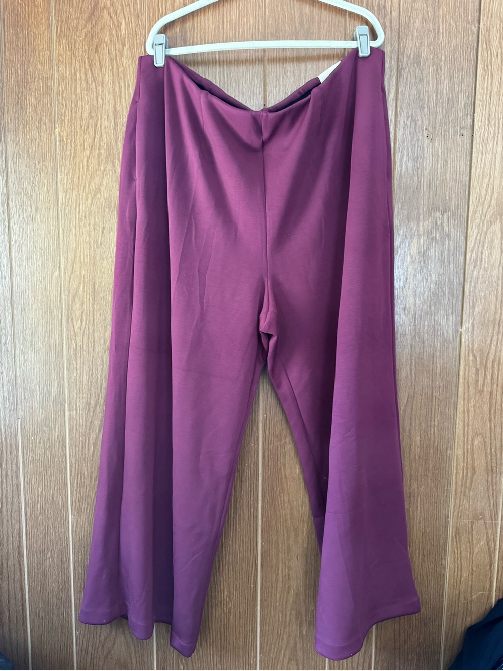 Lane Bryant Wide-Leg Pants in Plum